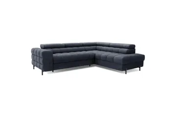 Hjørnesofa Eltap Ferucce 276x200x93 cm - Aura 40, Mørk Blå, Højre - Møbler - Sofaer - Sovesofaer