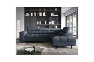 Hjørnesofa Eltap Ferucce 276x200x93 cm - Aura 40, Mørk Blå, Højre - Møbler - Sofaer - Sovesofaer