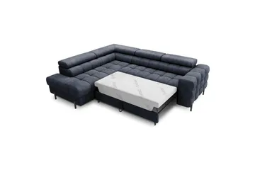 Hjørnesofa Eltap Ferucce 276x200x93 cm - Aura 40, Mørk Blå, Venstre - Møbler - Sofaer - Sovesofaer