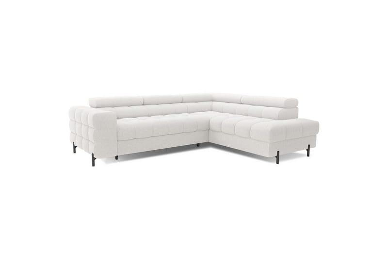 Hjørnesofa Eltap Ferucce 276x200x93 cm - Royal 01, Hvid, Højre - Møbler - Sofaer - Sovesofaer
