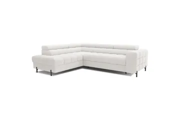 Hjørnesofa Eltap Ferucce 276x200x93 cm - Royal 01, Hvid, Venstre - Møbler - Sofaer - Sovesofaer