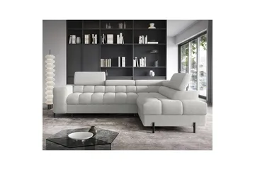 Hjørnesofa Eltap Ferucce 276x200x93 cm - Royal 03, Lys grå, Højre - Møbler - Sofaer - Sovesofaer
