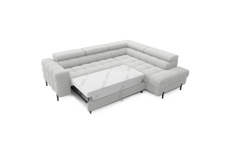 Hjørnesofa Eltap Ferucce 276x200x93 cm - Royal 03, Lys grå, Højre - Møbler - Sofaer - Sovesofaer
