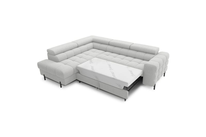 Hjørnesofa Eltap Ferucce 276x200x93 cm - Royal 03, Lys grå, Venstre - Møbler - Sofaer - Sovesofaer