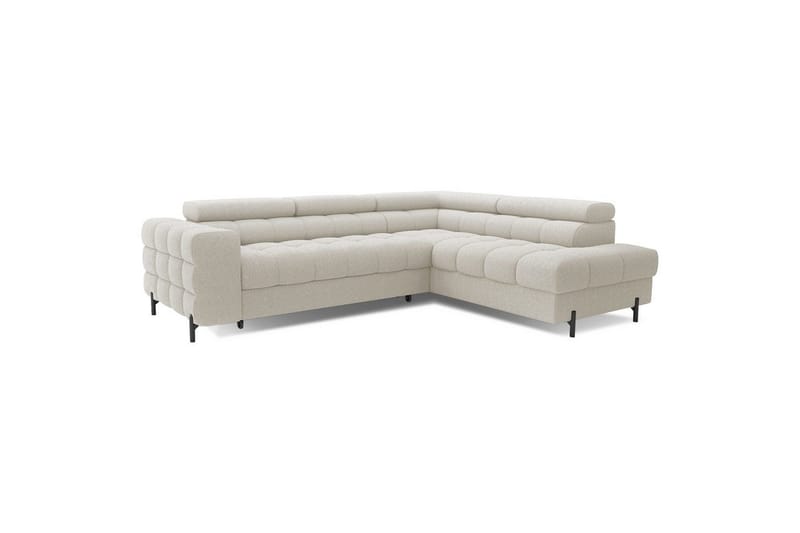 Hjørnesofa Eltap Ferucce 276x200x93 cm - Royal 18, Lys Beige, Højre - Møbler - Sofaer - Sovesofaer