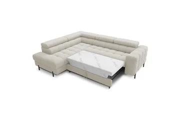 Hjørnesofa Eltap Ferucce 276x200x93 cm - Royal 18, Lys Beige, Venstre - Møbler - Sofaer - Sovesofaer