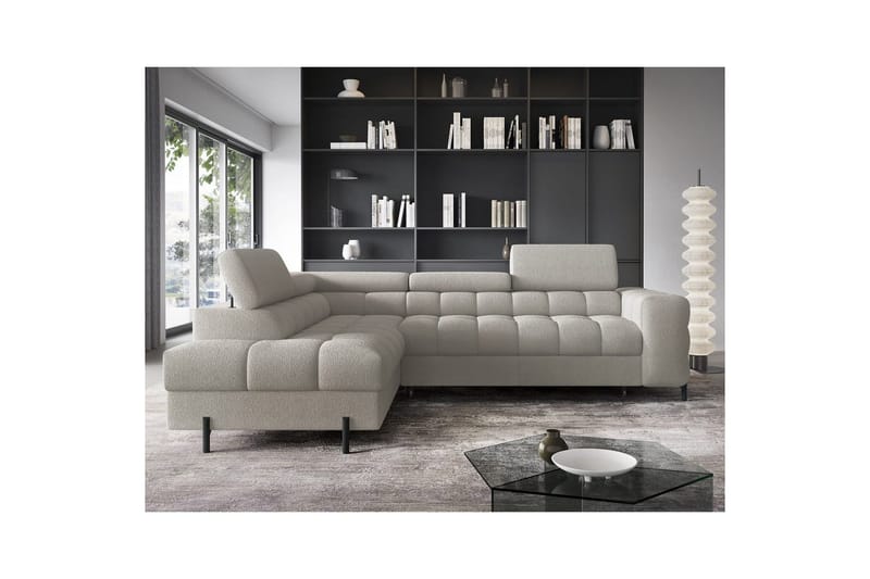 Hjørnesofa Eltap Ferucce 276x200x93 cm - Royal 20, Beige, Venstre - Møbler - Sofaer - Sovesofaer