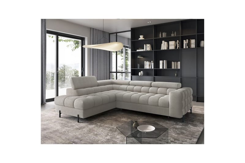 Hjørnesofa Eltap Ferucce 276x200x93 cm - Royal 20, Beige, Venstre - Møbler - Sofaer - Sovesofaer