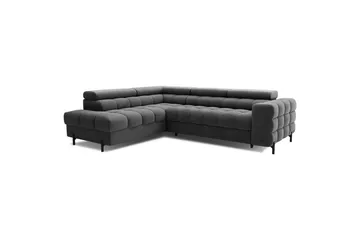 Hjørnesofa Eltap Ferucce 276x200x93 cm - Paros 06, Mørk Grå, Venstre - Møbler - Sofaer - Sovesofaer