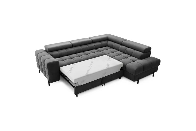 Hjørnesofa Eltap Ferucce 276x200x93 cm - Paros 06, Mørk Grå, Højre - Møbler - Sofaer - Sovesofaer