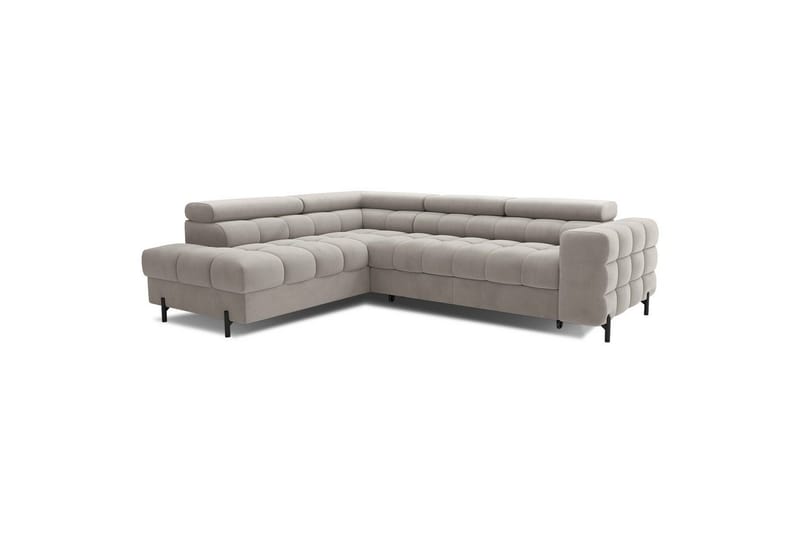 Hjørnesofa Eltap Ferucce 276x200x93 cm - Paros 02, Beige, Venstre - Møbler - Sofaer - Sovesofaer