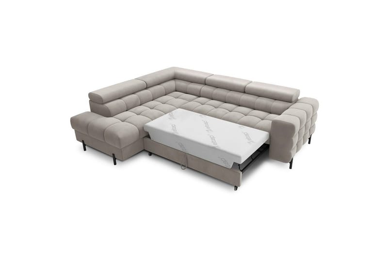 Hjørnesofa Eltap Ferucce 276x200x93 cm - Paros 02, Beige, Venstre - Møbler - Sofaer - Sovesofaer