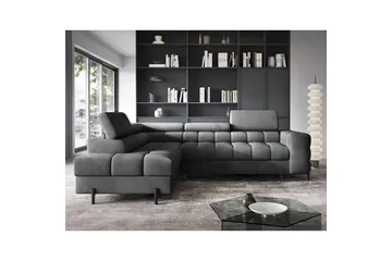 Hjørnesofa Eltap Ferucce 276x200x93 cm - Paros 06, Mørk Grå, Venstre - Møbler - Sofaer - Sovesofaer