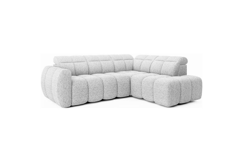 Hjørnesofa Eltap Flconn 258x208x107 cm - Coralline 01, Grå, Højre - Møbler - Sofaer - Sovesofaer