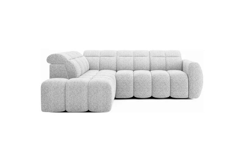 Hjørnesofa Eltap Flconn 258x208x107 cm - Coralline 01, Grå, Venstre - Møbler - Sofaer - Sovesofaer