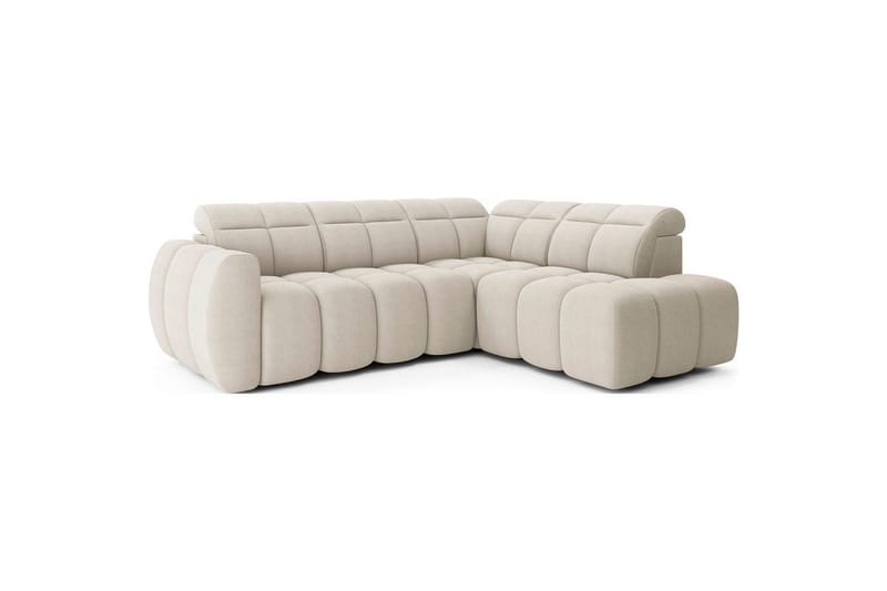 Hjørnesofa Eltap Flconn 258x208x107 cm - Royal 18, Beige, Højre - Møbler - Sofaer - Sovesofaer