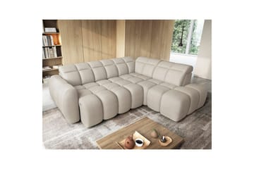 Hjørnesofa Eltap Flconn 258x208x107 cm - Royal 18, Beige, Højre - Møbler - Sofaer - Sovesofaer