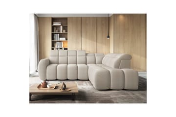 Hjørnesofa Eltap Flconn 258x208x107 cm - Royal 18, Beige, Højre - Møbler - Sofaer - Sovesofaer