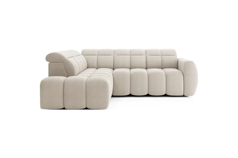 Hjørnesofa Eltap Flconn 258x208x107 cm, Royal 18, Beige, Venstre