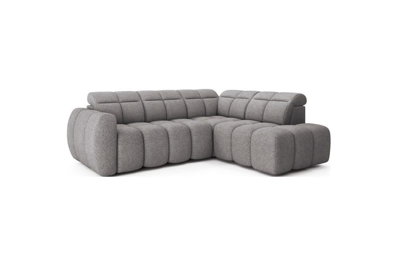 Hjørnesofa Eltap Flconn 258x208x107 cm - Sola 04, Grå, Højre - Møbler - Sofaer - Sovesofaer