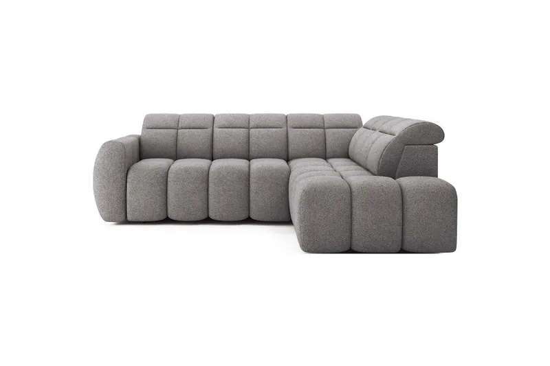 Hj ørnesofa Eltap Flconn 258x208x107 cm, Sola 04, Grå, Højre