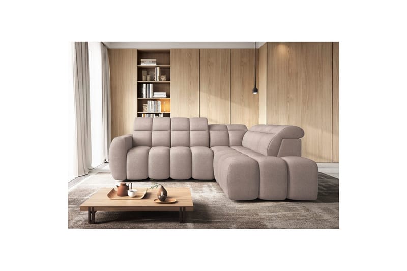 Hjørnesofa Eltap Flconn 258x208x107 cm - Xillar 20, Brun, Højre - Møbler - Sofaer - Sovesofaer