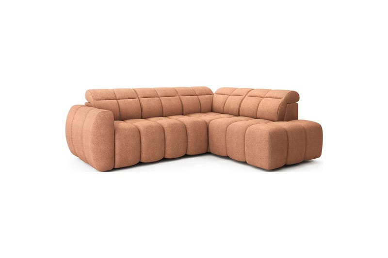 Hjørnesofa Eltap Flconn 258x208x107 cm - Xillar 24, Pink, Højre - Møbler - Sofaer - Sovesofaer