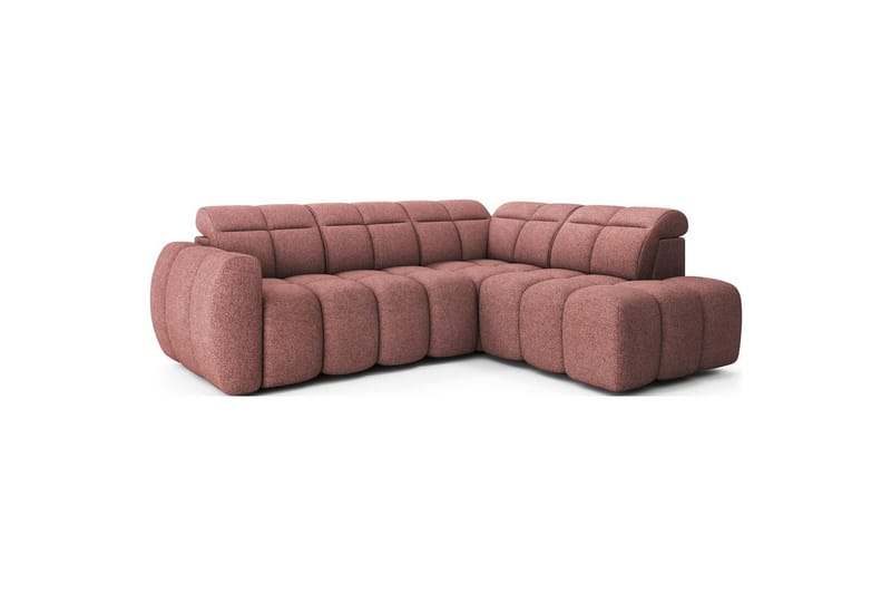 Hjørnesofa Eltap Flconn 258x208x107 cm - Paolli 24, Pink, Højre - Møbler - Sofaer - Sovesofaer