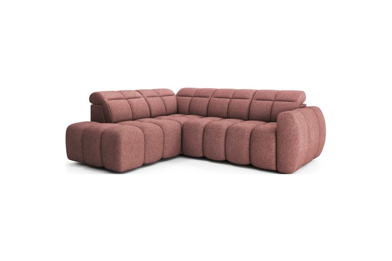 Hjørnesofa Eltap Flconn 258x208x107 cm - Paolli 24, Pink, Venstre - Møbler - Sofaer - Sovesofaer