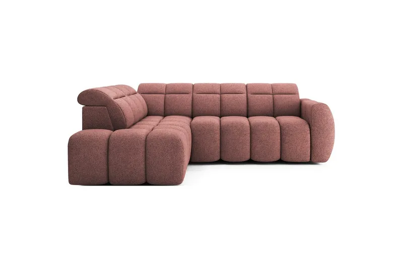 Hjørnesofa Eltap Flconn 258x208x107 cm - Paolli 24, Pink, Venstre - Møbler - Sofaer - Sovesofaer