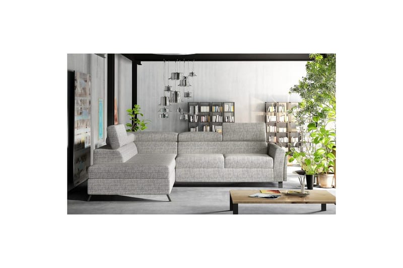 Hjørnesofa Eltap Kairos 265x200x92 cm, Berlin 01, Grå, Venstre