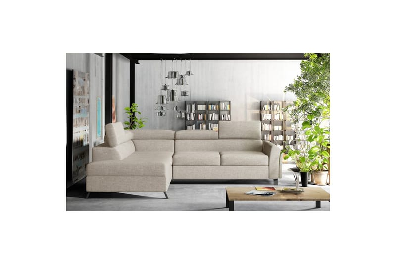 Hjørnesofa Eltap Kairos 265x200x92 cm - Cover 02, Lys Grå, Venstre - Møbler - Sofaer - Sovesofaer