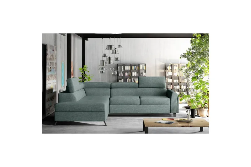 Hjørnesofa Eltap Kairos 265x200x92 cm - Cover 70, Blå, Venstre - Møbler - Sofaer - Sovesofaer