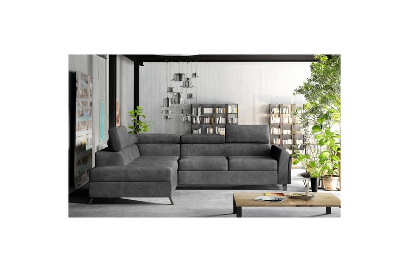 Hjørnesofa Eltap Kairos 265x200x92 cm - Dora 95, Mørkegrå, Venstre - Møbler - Sofaer - Sovesofaer