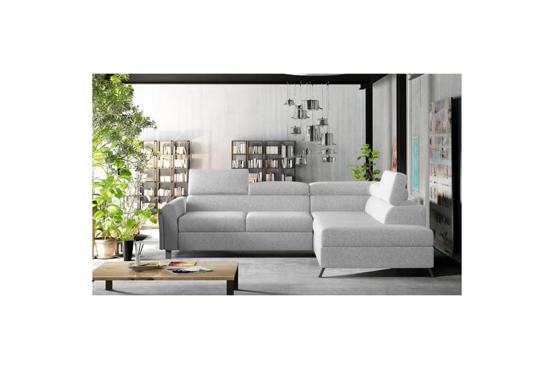 Hjørnesofa Eltap Kairos 265x200x92 cm, Grande 81, Grå, Højre