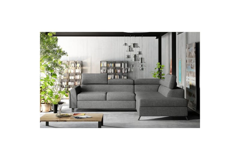 Hjørnesofa Eltap Kairos 265x200x92 cm - Sawana 05, Grå, Højre - Møbler - Sofaer - Sovesofaer