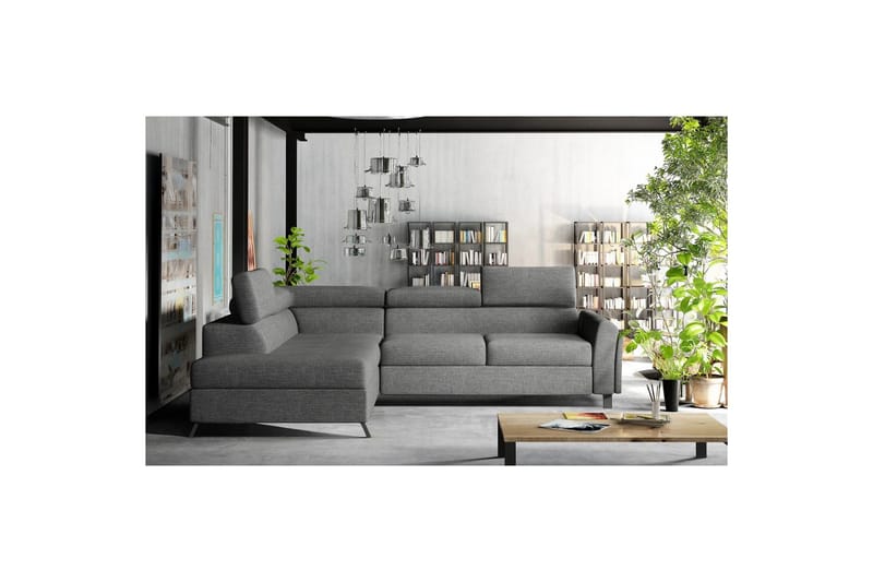 Hjørnesofa Eltap Kairos 265x200x92 cm - Sawana 05, Grå, Venstre - Møbler - Sofaer - Sovesofaer