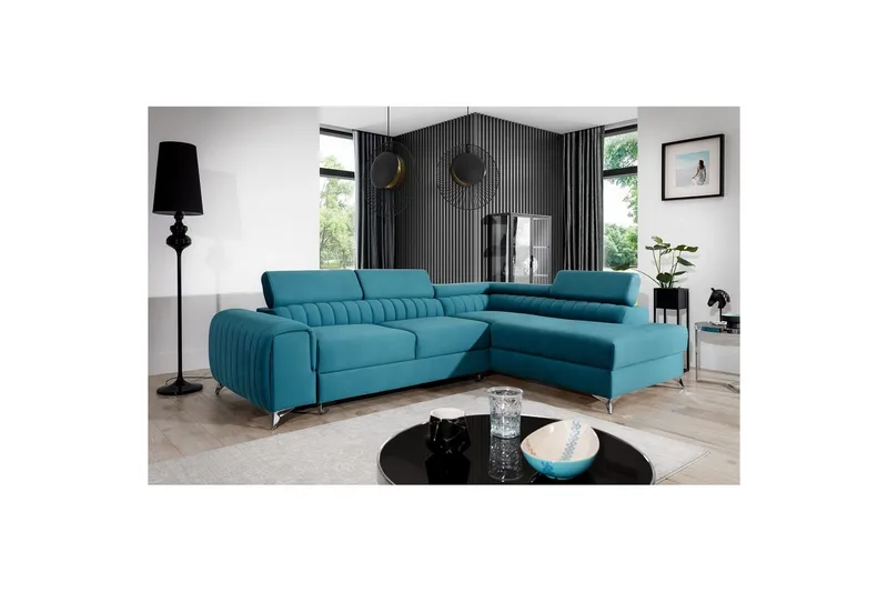 Hjørnesofa Eltap Laurence 278x205x92 cm, Solar 77, Højre