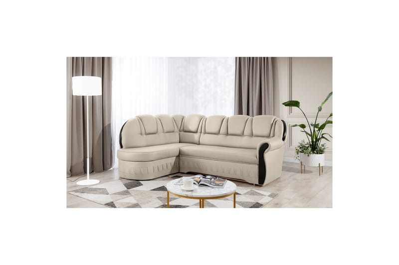 Hjørnesofa Eltap Lord 243x180x112 cm - Blød 33, Venstre - Møbler - Sofaer - Sovesofaer