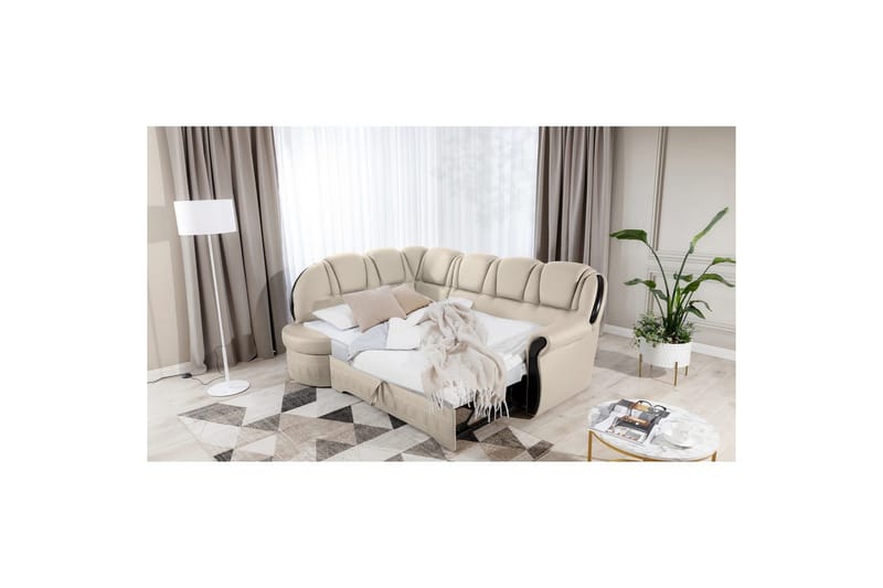 Hjørnesofa Eltap Lord 243x180x112 cm - Blød 33, Venstre - Møbler - Sofaer - Sovesofaer