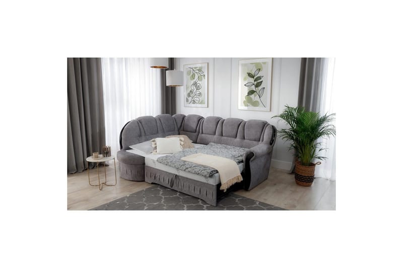 Hjørnesofa Eltap Lord 243x180x112 cm - Dora 21, Beige, Venstre - Møbler - Sofaer - Sovesofaer