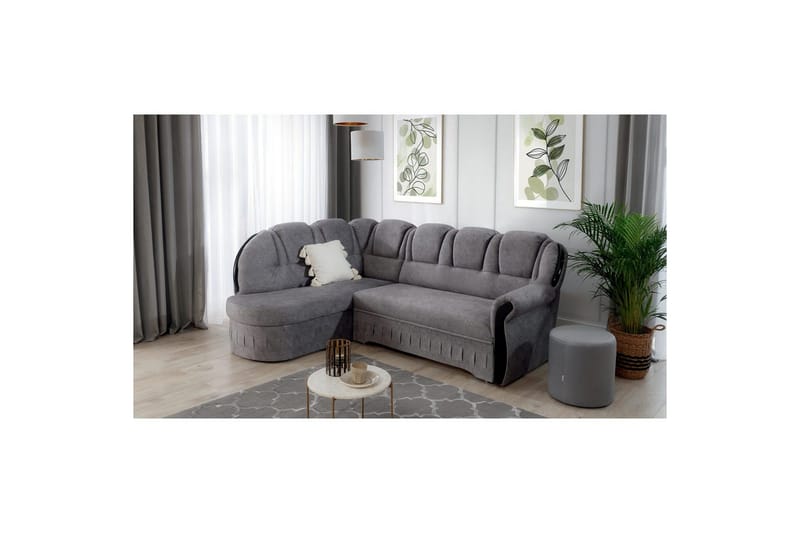 Hjørnesofa Eltap Lord 243x180x112 cm - Dora 21, Beige, Venstre - Møbler - Sofaer - Sovesofaer