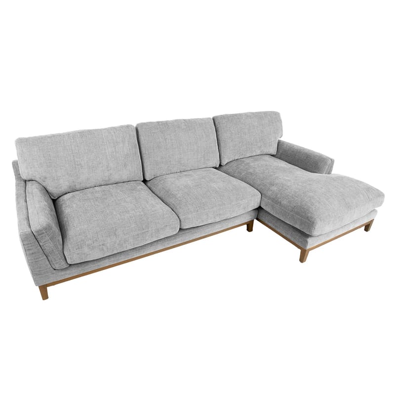 Hjørnesofa HOME4YOU Basil Grå Højre hjørne - grå - Møbler - Sofaer - Hjørnesofa