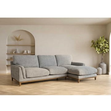 Hjørnesofa HOME4YOU Basil Grå Højre hjørne - grå - Møbler - Sofaer - Hjørnesofa