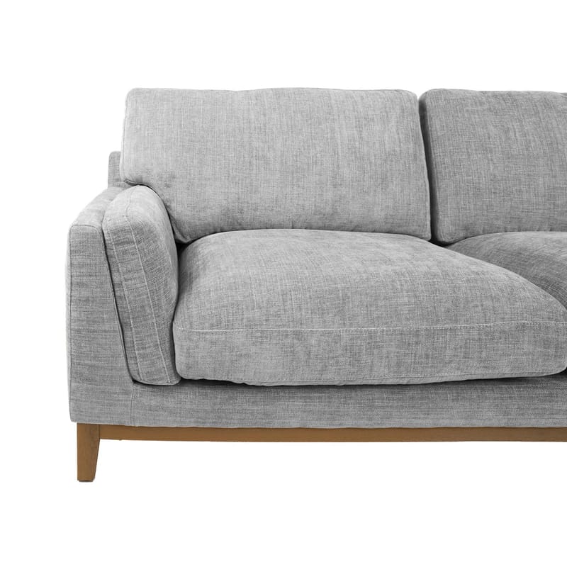 Hjørnesofa HOME4YOU Basil Grå Højre hjørne - grå - Møbler - Sofaer - Hj ørnesofa