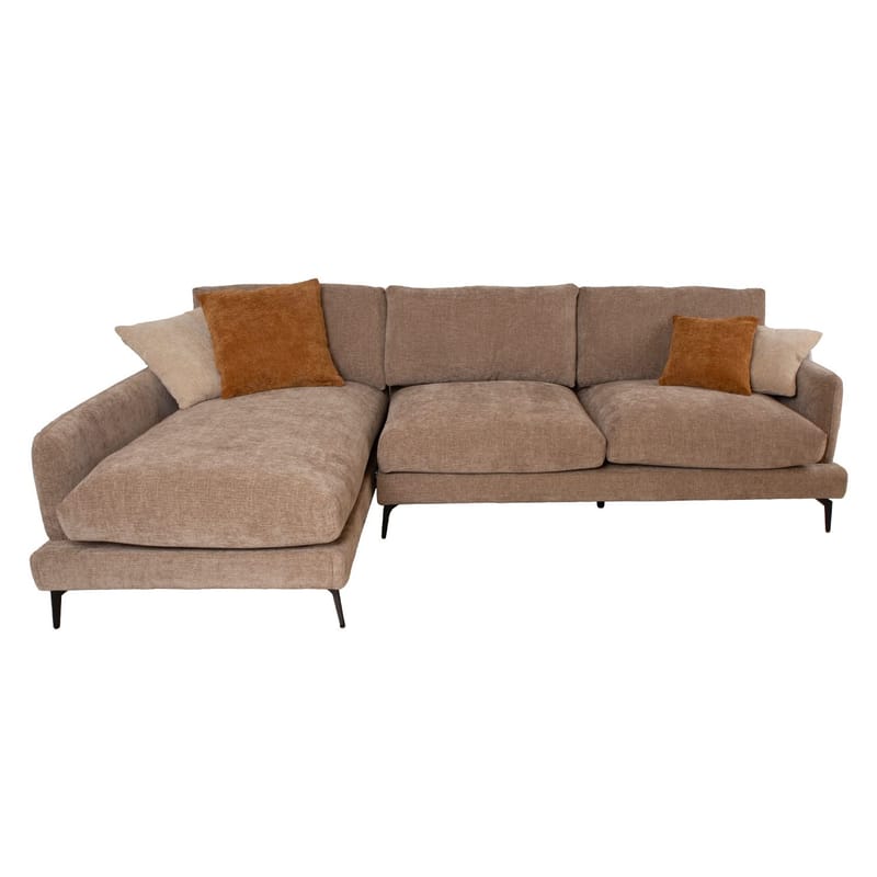 Hjørnesofa HOME4YOU Daisy Beige Venstre hjørne - beige - Møbler - Sofaer - Hjørnesofa