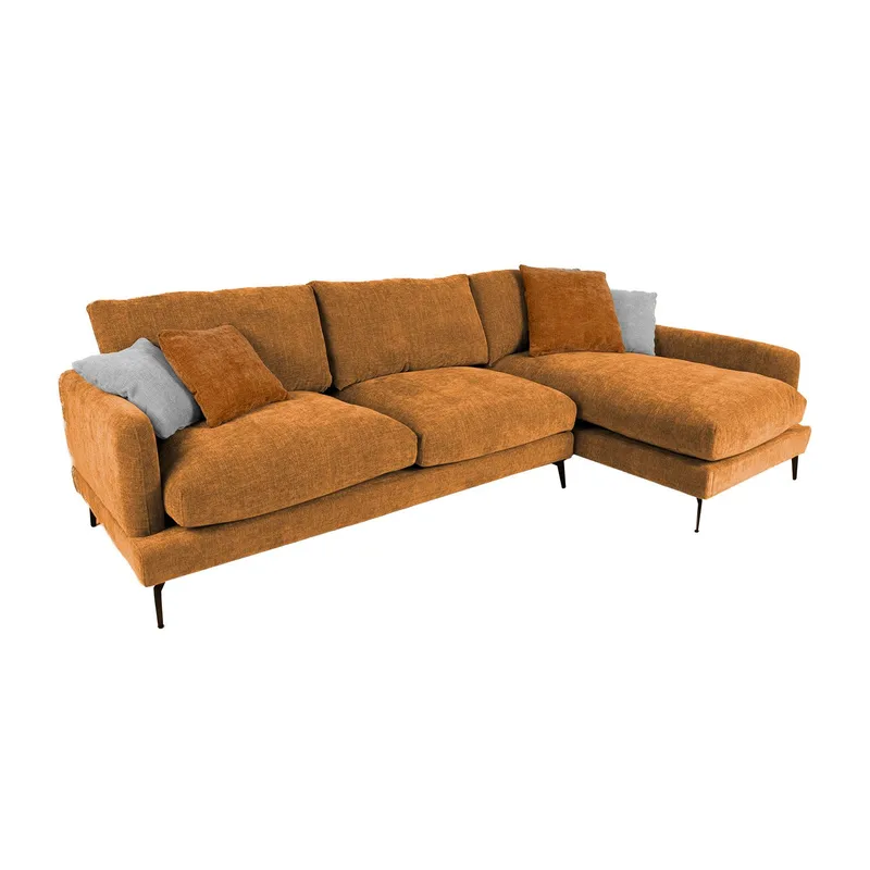 Hjørnesofa HOME4YOU Daisy Brun Højre hjørne, brun