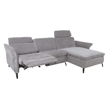 Hjørnesofa HOME4YOU Dayton elektrisk recliner Lysegrå Højre hjørne - lysegrå - Møbler - Sofaer - Recliner sofaer