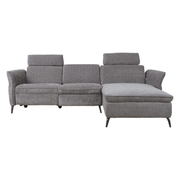 Hjørnesofa HOME4YOU Dayton elektrisk recliner Lysegrå Højre hjørne - lysegrå - Møbler - Sofaer - Recliner sofaer