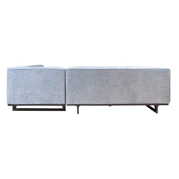 Hjørnesofa HOME4YOU Hasso sølvgrå Højre hjørne - sølvgrå - Møbler - Sofaer - Hjørnesofa